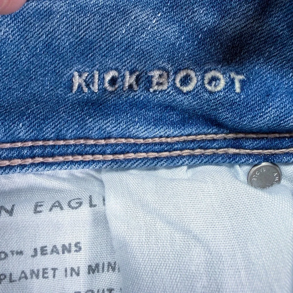 American Eagle Womens Kick Boot Regular Blue Ne(x)t Level Stretch Jeans 14